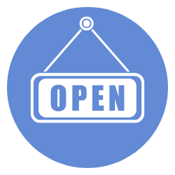 An open sign icon