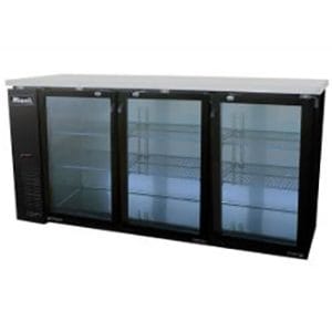 A back bar refrigerator